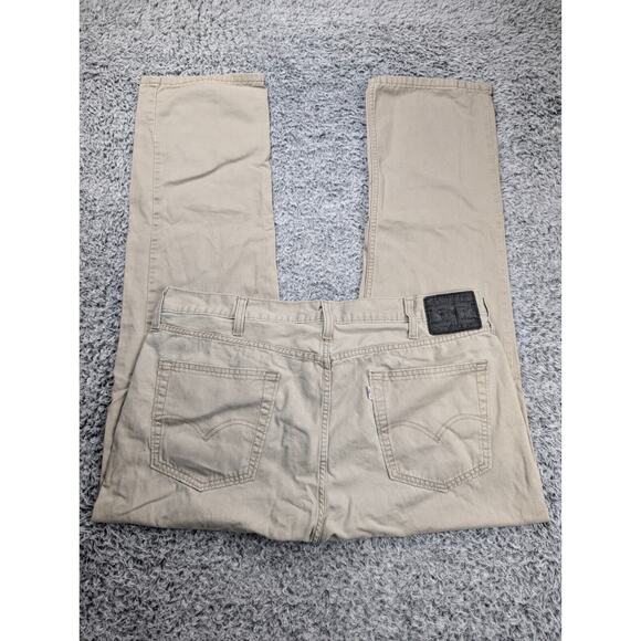 Levi's Other - Levis Jeans Mens 40x32 Beige Distressed Medium Wash Denim 514 Straight Leg Pants